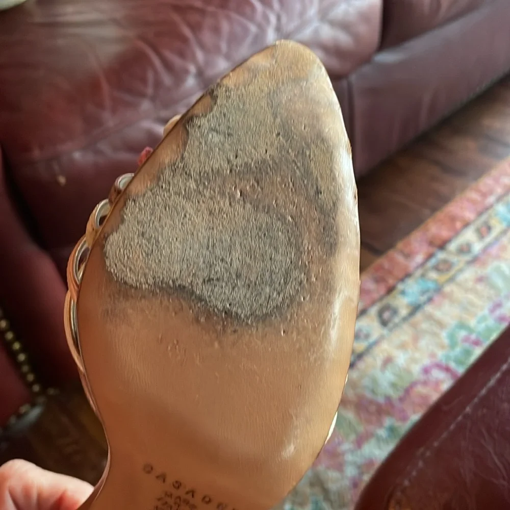 Casadei Multicolor Strappy 3” heel Sandals, Size 8B - Picture 6 of 10